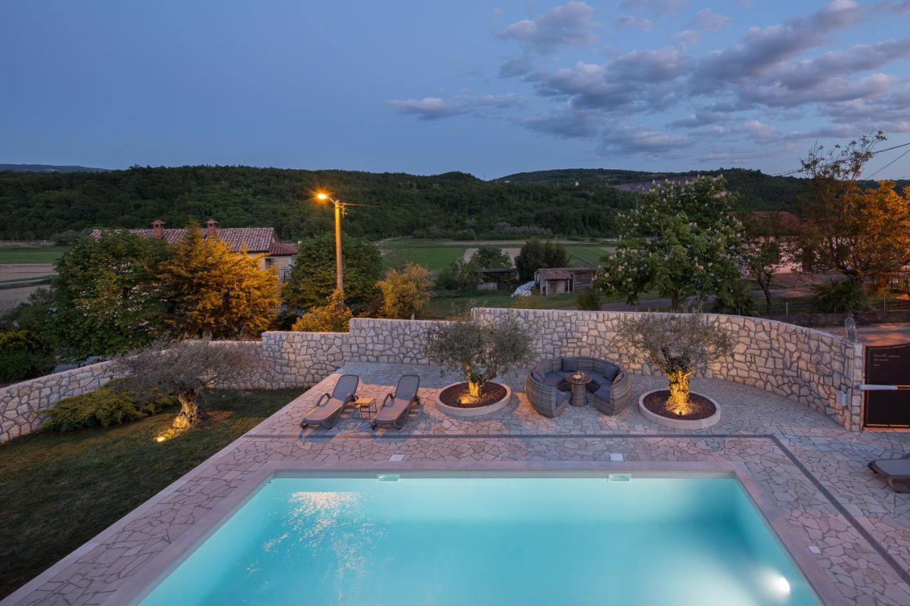 Villa Vesna With Sauna, Hot Tub Potpićan Esterno foto